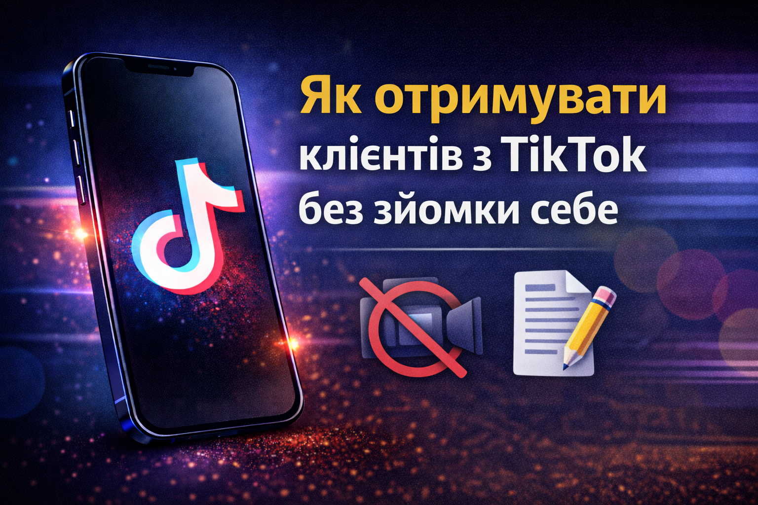 Чи можна отримувати клієнтів з ТікТок без зйомки себе?