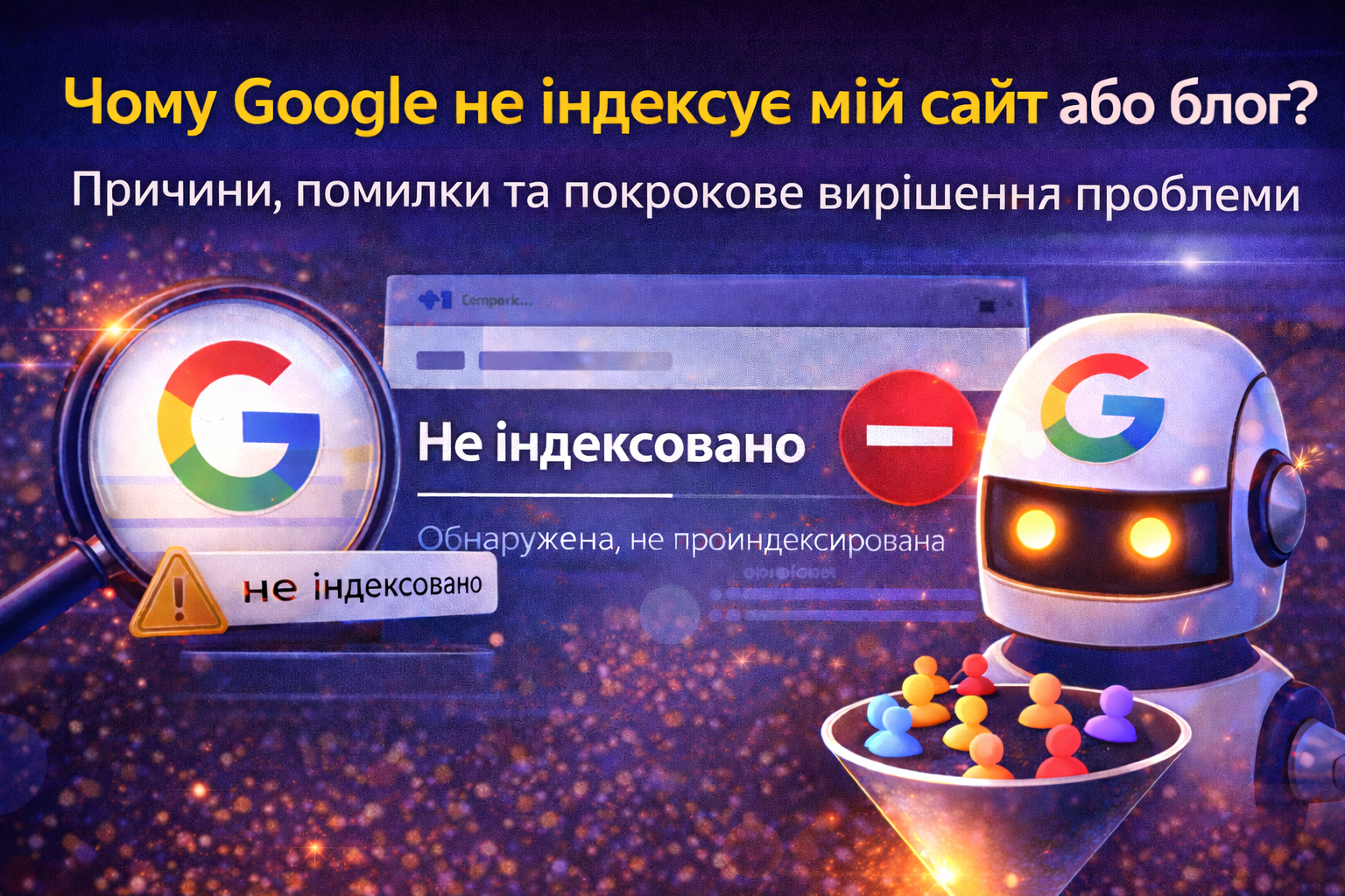 Чому Google не індексує сайт або блог?