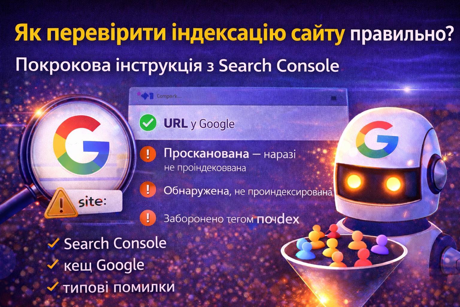 Як перевірити індексацію сайту або блогу?